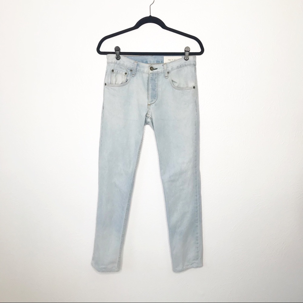 RAG & BONE Lightwash Slim Straight-Leg Jeans